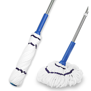 Jesun Self-Wringing Twist Mops Cleaning Floor Mop Cleaner Hand Twist Dirt Mop Dry Wet for Floor Cleaning