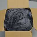 Electric Blanket Heated Throw, Soft Flannel 50"x60" Heating Blanket with 8 Hours Auto Off 10 Fast Heating Levels Machine Washable Sherpa Heated Blanket with Overheating Protection (Gray)