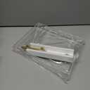 11"x14" Clear Acrylic Serving Tray with Golden Handles, Sturdy Huge Capacity Acrylic Tray for Coffee, Juice, Kitchen and Desk Organizer (11"x14")