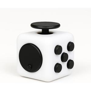 Premium Fidget Cube. Stress Relief Toy for Adults and Kids - Perfect for The Office and Home. Fidget Cube Toy. (White)