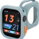 3 x Case for Apple Watch Series 9/8/7 45mm Series SE/6/5/4 44mm,Soft TPU Screen Protector Ultra-Thin Full Face Cover Replacement Bumper Accessories for iPhone Watch iWatch 45mm 44mm (Light Blue)