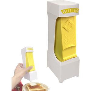 Butter Cutter Slicer for Single Stick, One-Click Butter Slicer Cutter with Stainless Steel Blade and Storage Case for Quickly Making Bread, Cakes, Cookies & Breakfast