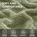 H.VERSAILTEX Non Slip Pet Couch Cover Chenille Dog Bed Protector Thick Soft Sofa Slipcover Pet Friendly Washable Couch Cushion Covers for Pets (68" x 82", Sage)