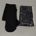 MOOCHI 2 Pairs Women's Plus Size Opaque Tights Control Top High Waist Ultra Soft Elastic (3X-4X, Black)