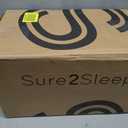 Sure2Sleep Gel Swirl Memory Foam Mattress Topper - 3 Inch, Pressure Relieving, Cooling Comfort - Made in the USA & CertiPUR-US Certified - Softens Firm Beds and Extends Mattress Life - Full Size