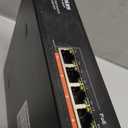 YuanLey 10 Port 2.5G PoE Switch Unmanaged, 8 x 2.5G Base-T PoE Ports, 2 x 10G SFP, IEEE802.3af/at, 120W, Compatible with 100/1000/2500Mbps, Metal Fanless, VLAN, Rack Mount 2.5Gbe Network Switch