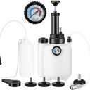 3L Brake Bleeder Kit, Manual Brake Bleeder Vacuum Pump Kit, Brake Fluid Bleeder Kit With 1l Brake Bleeder Bottle And 4 Master Cylinder Adapters, Brake Bleeding Kit Suitable for Most Vehicles