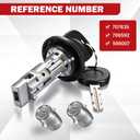 Door Lock Cylinder & Ignition Switch Lock w/Keys Compatible with 2003-2006 Chevy Silverado Suburban Tahoe GMC Sierra Yukon Cadillac Escalade Replace 707835 706592 598007