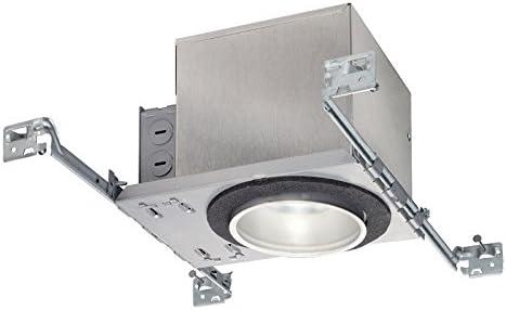 Juno Lighting IC1LED G4 09LM 30K 90CRI 120 FRPC 4" IC-Rated New Construction Recessed Housing, 120V, Bright White