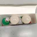 4 Pack LED Red and Green Light Bulbs - 120V E26 Base 9 Watt (60-watt Replacement) - Red and Green Bulbs for Party Decoration, Porch, Home Lighting, Christmas 4 Pack