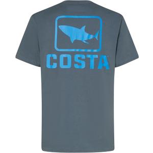 Costa Del Mar Men's Emblem Bass Short Sleeve Crewneck Tee (Gray)