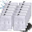 12 Pack Large Filter Cartridges Compatible with Aqueon QuietFlow Power Filter Size 20,30,50,75 & E Internal Power Filter Size 40 & Canister Filter Size 200/300/400 & Zilla Large Filter