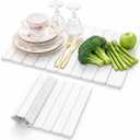 Stone Dish Drying Mat for Kitchen Counter, Easy to Clean Fast Absorbing Collapsible Quick Dry & 24” 16”