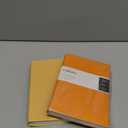 A5 Notebook Soft Cover Journal Lined, Medium Softcover Notebook Vegan Leather Journals for Men Women Writing, Ruled Thick Paper Flexible Junk Diary 256 Pages 2-Pack (Yellow-Orange)
