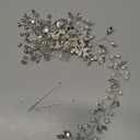 Catery Rhinestones Bridal Hair Comb - Silver Side Wedding Hair Accessory with Beads for Brides, Women, and Girls (A silver)