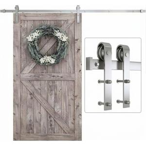 SMARTSTANDARD 8.2 FT Barn Door Hardware Kit -Fits 48" Wide Door Panel
Sliding Barn Door Track, Smooth and Quiet, Easy to Install, Includes Step-by-Step Installation Instructions (J Shape Hanger)