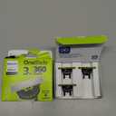 Philips Norelco OneBlade 360 Blades, Genuine Replacement Blades for OneBlade Electric Shaver and Trimmer, Durable Stainless Steel, Trim, Edge and Shave, 3 Pack, QP430/80