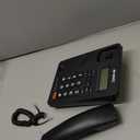 lINE Desk Telephone with Caller ID Display, for Home and Office, Black