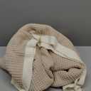 Amlie Home Chenille Throw Blanket, Soft Cozy Waffle Throw for Couch & Sofa, Warm Yet Lightweight, Breathable All-Season Throws for Women Men, Housewarming, Birthdays, 50"x60", Beige