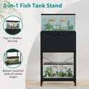 5-10 Gallon Fish Tank Stand, Aquarium Stand with Cabinet Storage for Aquarium Stand, Cabinet for Fish Tank Accessories Storage, Heavy Duty Tank Stand for Home Office Turtle Reptile Tank Stand