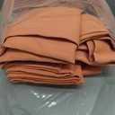 DUALIFE Coral Curtain Panels for Girls Bedroom 54 Inch Length 2 Panels Set Peach Salmon Color Curtains for Nursery Grommet 52 W x 54 L Inch