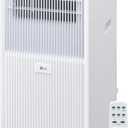 LG 8000 BTU (DOE) / (11000 ASHRAE) Portable Air Conditioner Cools 350 Sqft Easy Install, Remote Control, LCD Display, Washable Filter Eco-friendly AC Unit, White LP0825WFR