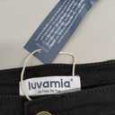 luvamia Skorts Skirts for Women Denim Mini Skirt Side Slit with High Waisted Jean Shorts Stretchy, 2XL