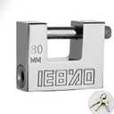 Heavy Duty Lock for Shipping Container, Shipping Container Lock for Secure Outdoor Resist Cutting, Perfect for Fences, Gates, Sheds, Toolboxes, Motorbike, and More, with 3 Key (80mmNew)