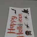 XZENTIRA 64 PCS Halloween Window Clings 9 Sheets Black Scary Bat Ghosts Pumpkin Double-Sided Window Stickers for Happy Halloween Party Decoration Glass Dcor Indoor and Outdoor