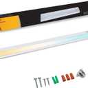 Ansen Hardwired Under Cabinet Lighting, 48in 26W LED Light for Kitchen/Closet, 1720lm, CRI>92, R9>90, Dimmable, 3 Color Temperature, 3000K/4000K/5000K(Warm White, Cool White, Daylight)