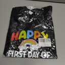 First Day of School Shirts for Boys Girls Kids, Back to School Shirt for Toddler, Happy First Day of School Funny Tee (Black)