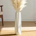 Ceramic Tall Floor Vase, White 17.7" Large Flower Vase Decorative Vases for Pampas Grass Living Room Modern Home Decor Office Bedroom Kitchen Wedding House Dcor, Gift for Wedding Housewarming