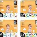 Hello Bello Premium Baby Diapers Size 1, 128 Count of Disposable, Extra-Absorbent, and Hypoallergenic Baby Diapers with Snug and Comfort Fit, Sleepy Sloth (128)