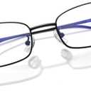 Retro Blue Light Blocking Glasses Lightweight Siren Style Protection Anti Eyestrain TV Computer Gaming for Women Men (Black)