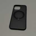 TORRAS 360 Magnetic Stand for iPhone 15 Pro Max Case, [Fit for MagSafe] [Military-Grade Protection] Translucent Slim Case for iPhone 15 Pro Max, Obsidian Black, Ostand O3 Fitness Series