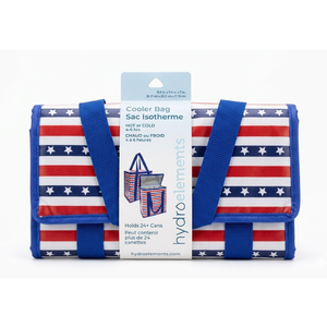 Hydroelements Cooler Bag, Hot or Cold Holds 4-6 hrs, American Flag Style