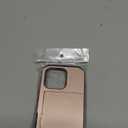 ATRAING Compatible with iPhone 16 Pro Case with Card Holder Dual Layer Heavy Duty Protective Shockproof Hidden Card Slot Slim Wallet Phone Cover for 16 Pro for Women&Men 6.3 inch Rosegold