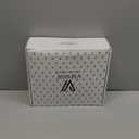 Womens 3.3-inch Chunky Mid Calf Fur Heel Boots Furry Fuzzy Fluffy Pointed Toe Boots for Women Short Wide Calf Fall Winter Snow Fold Over Boot with Side Zipper (7.5, Black)