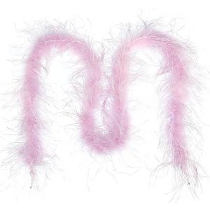THARAHT 2Yard Ostrich Feather Boa Natural Fluffy Party Costume Decoration