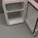 CUTIEWORLD Skincare Fridge With Dimmable LED Light Mirror, 4L Makeup Mini Fridge for Bedroom, Car, Office & Dorm, Cooler & Warmer, Portable Small Refrigerator for Cosmetics, Skin Care and Food, Pink