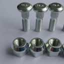 Front Rear Wheel Studs 90103-HA2-003 & Lug Nut Replacement for Honda ATC200 TRX250 TRX300 TRX350 TRX400 TRX450 250X Recon Rancher and TRX500 TRX700 Foreman Quads ATV