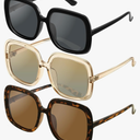 miyya Oversized Polarized Sunglasses Women, Trendy Retro Sun Glasses for Women 2025, Oversized Shades