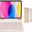Nsyee Keyboard Case Compatible with iPad A16 11 inch 2025 (A3354/A3355/A3356), iPad 10th Generation 10.9 inch 2022 (A2696/A2757/A2777), Detachable Bluetooth US Layout Keyboard Case