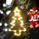 Christmas Tree Lights Battery Operated and USB Powered, Warm Light Up Window Christmas Decorations, 3 Packs String Lights for Walls, Windows, Christmas Trees, Eaves, Staircase Decorations
