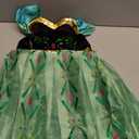 Snow Queen Princess Costume Birthday Party Dress Up for Little Girls with Wig,Crown,Wand,Gloves 3-10 Years (7-8 Years, Green-a60)