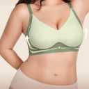 HBselect Jelly Bras for Women No Underwire Comfort Wireless Push Up Bras Seamless Tshirt Bralettes for Women (L)