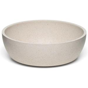 Loving Pets - Dolce Bamboo - Eco-Friendly Pet Bowls & Dishes for Dog, Cats, Puppy Food and Water Bowl -Sustainable and Dishwasher Safe, Made with Real Bamboo (Small, Oat-Beige)