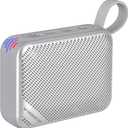 Monster S360 Portable Bluetooth Speaker, IPX7 Waterproof, Bluetooth 6.0, 20H Playtime, Powerful Stereo Sound, Support TF Card, Clear Hands-Free Calling Speaker for Home, Outdoors and Travel, Gray