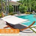 Lazy Daze 12 FT Sunbrella Quilted Hammock, Non-Fading Double Hammock