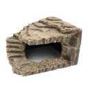 Resin Reptile Hideouts Cave Habitat Decor for Gecko Leopard Lizards Toad Turtle (B- Extra Large)